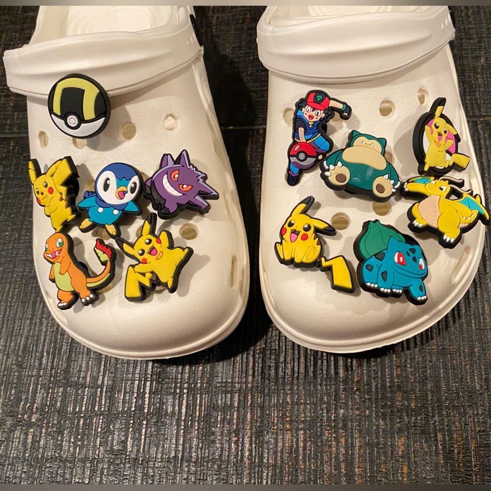 12 croc shoe CHARMS Pokemon